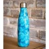 L And B Turquoise Marble Metal Bottle