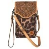 Mf Western Products Women's Ariat Leopard Tooled Crossbody