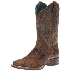 Ariat Women`s Primetime Brown Faded Leopard Boot
