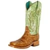 Corral Women`s Sand/Green Square Toe Boot -Ariat shop 139061 default l
