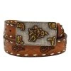 Mf Western Products Women's Brands Belt With Brands Buckle