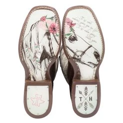 Tin Haul Footwear Womens Brown Rosealiscious Boot 13' Floral Top -Ariat shop 14 021 0077 1411 2