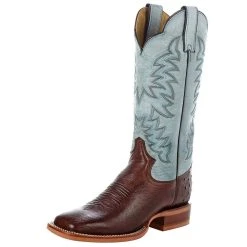 Justin Boots Women's Antique Brown Smooth Ostrich Cowgirl Boot
