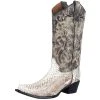 Circle G Womens Circle G Natural Black Python Boot