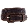 Vogt Silversmiths Chocolate Basket Weaved Belt -Ariat shop 143256 default l
