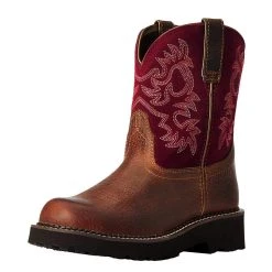 Ariat Women Ariat Brown/Burgundy 8` FatBaby Western Boot