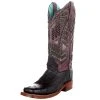 Corral Womens Corral Black FQ Ostrich 13in A4202 -Ariat shop 147742 default l
