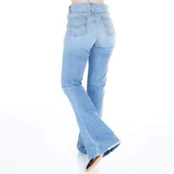 Kimes Ranch Women's Jennifer Light Wash High Rise Trouser Jeans