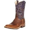 Anderson Bean Women`s AB Tan American Bison 11` Purple Embossed Top Choc Vcrepe Boot 2 Anderson Bean Women`s AB Tan American Bison 11` Purple Embossed Top Choc Vcrepe Boot -Ariat shop 148384 default l
