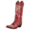 Circle G Women`s Red Floral 13in. Snip Toe Cowgirl Boot -Ariat shop 149331 default l