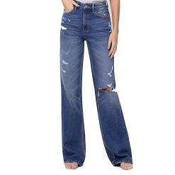 Flying Monkey Women's 90's Vintage Flare Jeans
