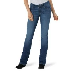 Wrangler Women's Essential Mid Rise Bootcut Jeans