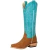Macie Bean Women`s Top Hand Camel Suede With Turquoise Top -Ariat shop 150517 default l