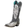 Corral Women`s Black Cross/Wings Overlay 13in. Top Boot -Ariat shop 150533 default l