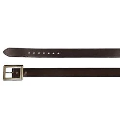 Women's Catchfly Dark Brown Leather Belt With Burnished Buckle