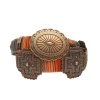 Mf Western Products Women's Ariat Serape Copper Concho Belt