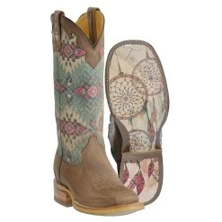 Tin Haul Women's Brown Southwest Dreamer 13 Top Boot