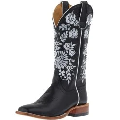 Macie Bean Women`s Black Eyed Susan Black Water Top Boot