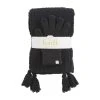 Mud Pie Chenille Black Scarf And Glove Set