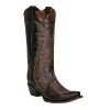 Circle G Womens Brown W/Red Embroidery 13in. Snip Toe Boot -Ariat shop 154855 default l