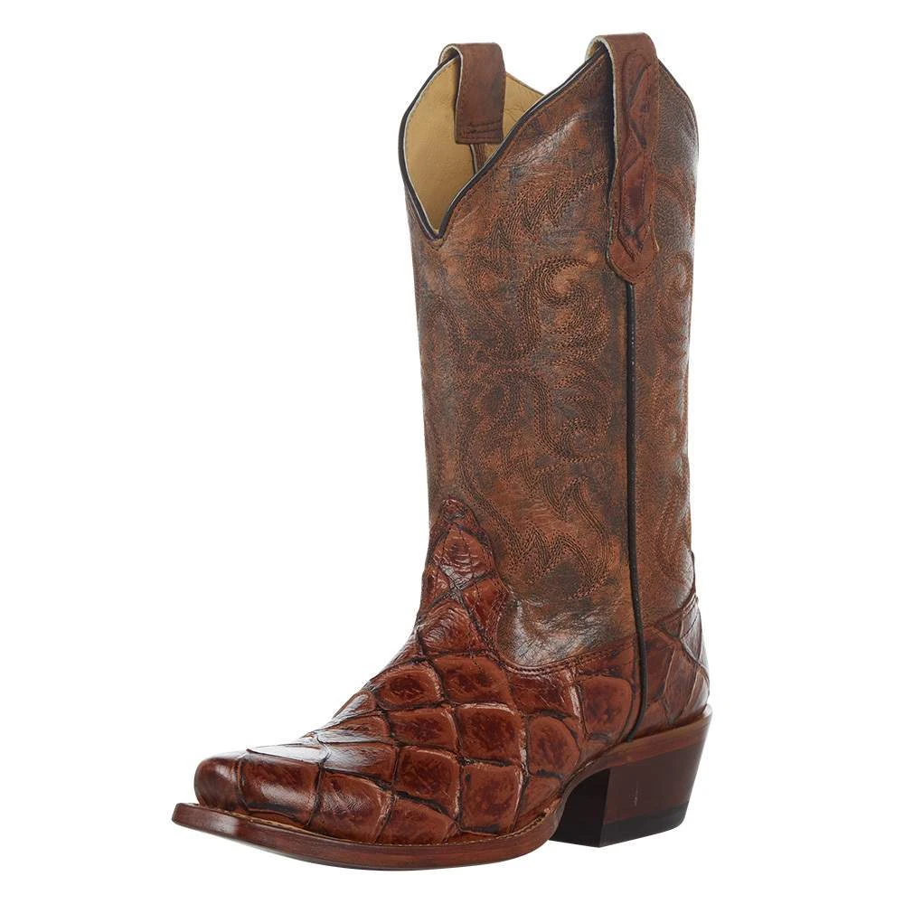 Nocona Boot CompanyWomens Brown Fish Print Boot 8 Nocona Boot CompanyWomens Brown Fish Print Boot - Image 6