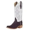 R. WATSON BOOTS R Watson Boots R Womens Plum Roughout 13in White Top Boot