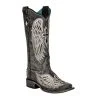 Corral Womens Black Cross And Wings Square Toe Boot