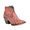 Corral Womens Coral Python Side Zip Snip Toe Bootie -Ariat shop 155704 default l