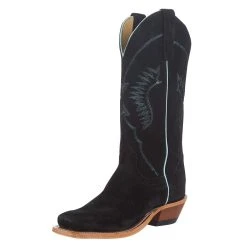 Anderson Bean Women's Black Deertan Roughout 13 In. Deertan Top Cowgirl Boot -Ariat shop 155710 default l b2efcb39 cbe7 4d37 b2d1 a7b251d8c06a