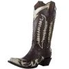 Circle G Women`s Black Bone Overlay 13in. Boot 2 Circle G Women`s Black Bone Overlay 13in. Boot -Ariat shop 157218 default l