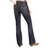 Rock & Roll Denim Women's Leopard Detail Pocket Riding Jeans -Ariat shop 157593 default l