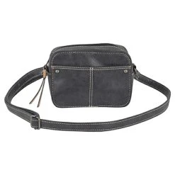 Coral Ridge Black Square Crossbody