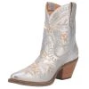 Dingo 1969 Women's Primrose Silver Metallic Snip Toe 7 Bootie -Ariat shop 158643 default l
