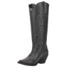 Dingo 1969 Women's Tin Lizzy Black 15in. Leather Snip Toe Western Boot