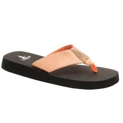 Corkys Footwear Women's Corky's Ahoy Peach Leopard Flip Flop