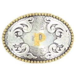 Mf Western Products M&F P Initial Belt Buckle