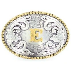 Mf Western Products M&F E Initial Belt Buckle