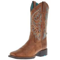 Ariat Women's Round Up Back Zip Desert Sand Western Boot