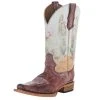 Circle G Womens Wine Suede 11in Square Toe Boot -Ariat shop 159861 default l