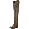Lane Boots Women's Lexington OTK Brown Crackle Snip Toe Boot -Ariat shop 160100 default l