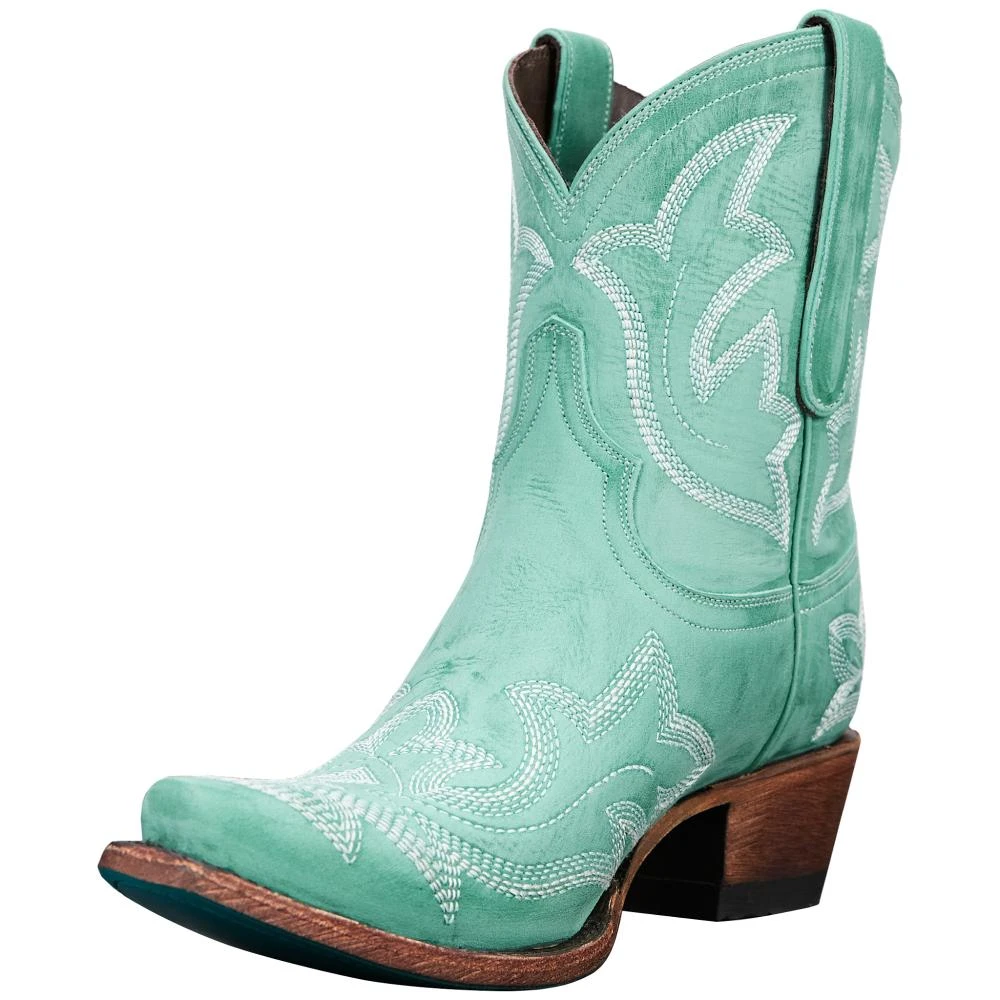Lane Boots Women's Saratoga Taos Turquoise Snip Toe Bootie 3 Lane Boots Women's Saratoga Taos Turquoise Snip Toe Bootie