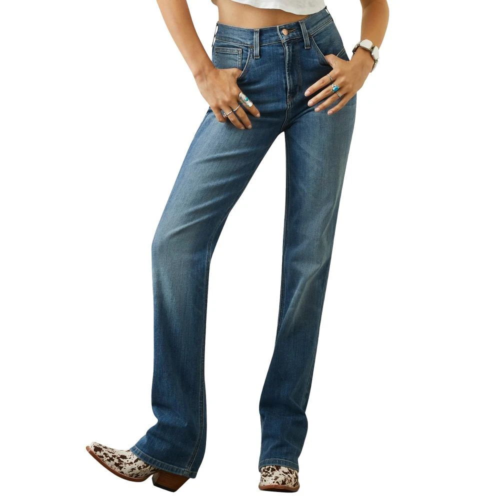 Ariat Women's High Rise Ultra Lucy Relaxed Straight Jean Fontana 3 Ariat Women's High Rise Ultra Lucy Relaxed Straight Jean Fontana
