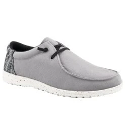 Roper Women`s Hang Loose Grey Canvas Moc