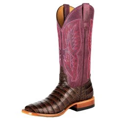 Macie Bean Women's With All My Bite Chocolate Caiman Print Cowgirl Boot