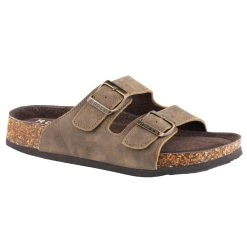 Roper Women's Tan Rustic Leather Sandal
