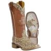 Tin Haul Women's 13 In Top Golden Cheetah-Fastest Cat Alive Sole Cowgirl Boot -Ariat shop 161364 default l