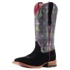 Ariat Women's Frontier Western Aloha Black Roughout 13in. Hula Print Boot 1 Ariat Women's Frontier Western Aloha Black Roughout 13in. Hula Print Boot -Ariat shop 161517 default l