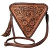 American Darling Floral Tooled Triangle Purse 1 American Darling Floral Tooled Triangle Purse -Ariat shop 162001 default l