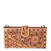 American Darling Floral Tooled Crossbody Clutch 1 American Darling Floral Tooled Crossbody Clutch -Ariat shop 162039 default l