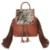 American Darling Leather Backpack With Fringe